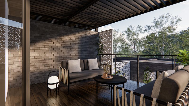 Hay St Terrace Render - Terrace