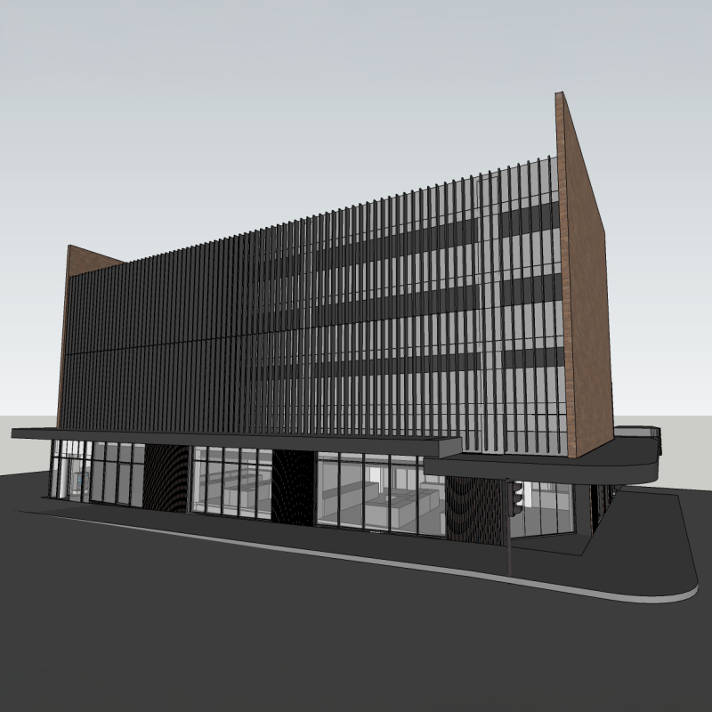 Pier St Carpark Render (Murray St façade)