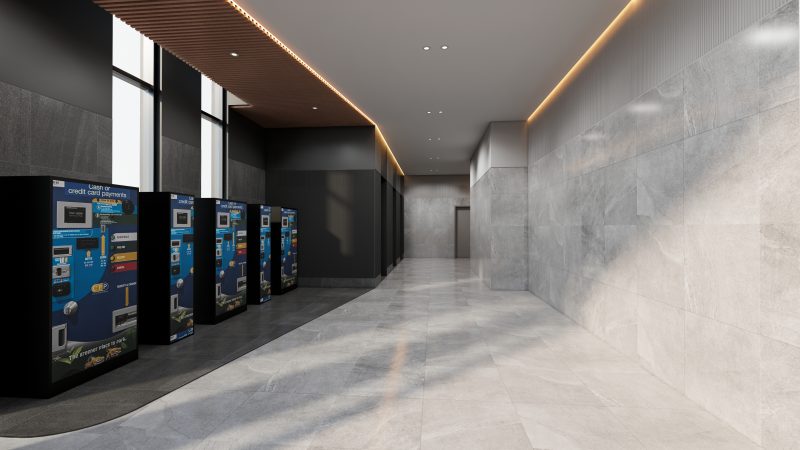 Render of Pier St Carpark Lobby (Murray St Entrance)