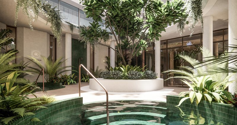 Harper Terrace Spa Render
